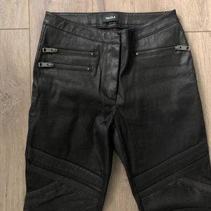 Aritzia black biker style pants